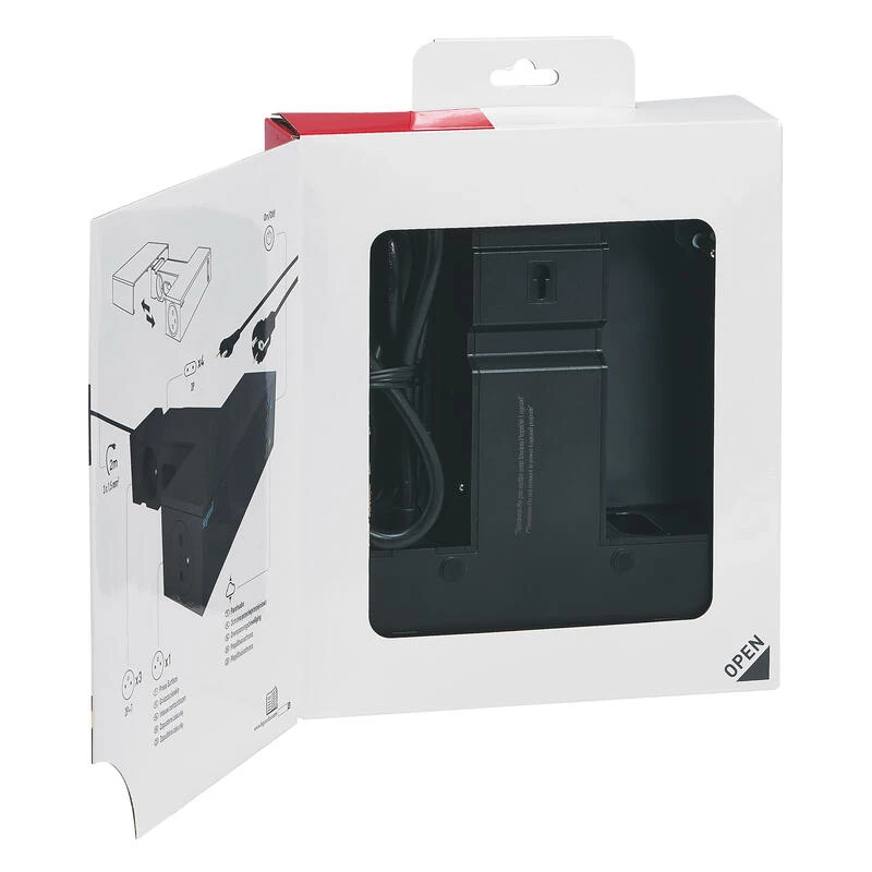 Legrand 049430 power extension 2 m 8 AC outlet(s) do użytku wewnętrznego Czarny