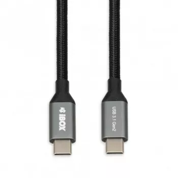 Kabel USB-C na USB-C IBOX IKUMTC31G2 USB 3.2 Gen 2, 1 m, czarny