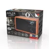 Radio przenośne Adler AD 1184 z cyfrowym tunerem DAB+/FM/AM, Bluetooth 5.0, 15W, SD/USB, budzik, czarny/drewno
