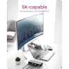 ICY BOX IB-DK2245AC Przewodowy USB 3.2 Gen 1 (3.1 Gen 1) Type-C Czarny