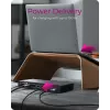 ICY BOX IB-DK2245AC Przewodowy USB 3.2 Gen 1 (3.1 Gen 1) Type-C Czarny