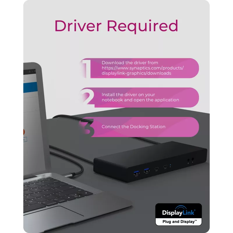 ICY BOX IB-DK2245AC Przewodowy USB 3.2 Gen 1 (3.1 Gen 1) Type-C Czarny