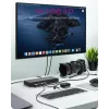 ICY BOX IB-DK2245AC Przewodowy USB 3.2 Gen 1 (3.1 Gen 1) Type-C Czarny