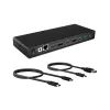 ICY BOX IB-DK2245AC Przewodowy USB 3.2 Gen 1 (3.1 Gen 1) Type-C Czarny
