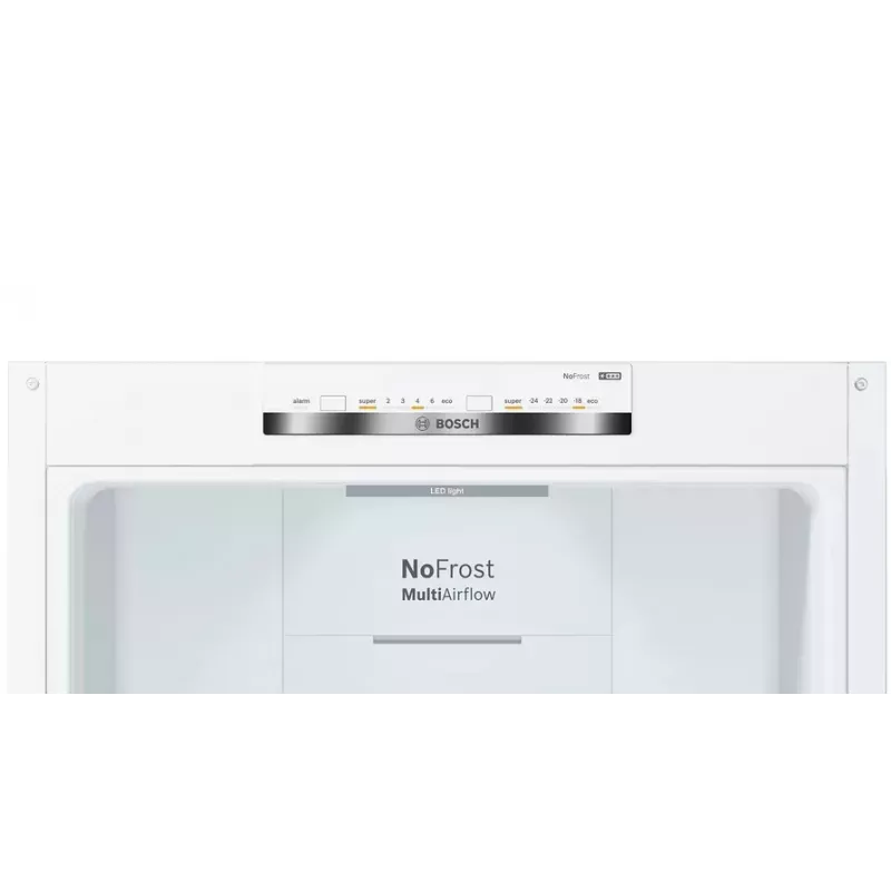 Bosch Serie 4 KGN36VWED Chłodziarko-zamrażarka wolnostojąca 326 l Biała