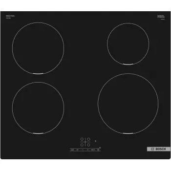 Płyta indukcyjna Bosch PIE611BB5E, czarna, do zabudowy, 60 cm, 4 strefy