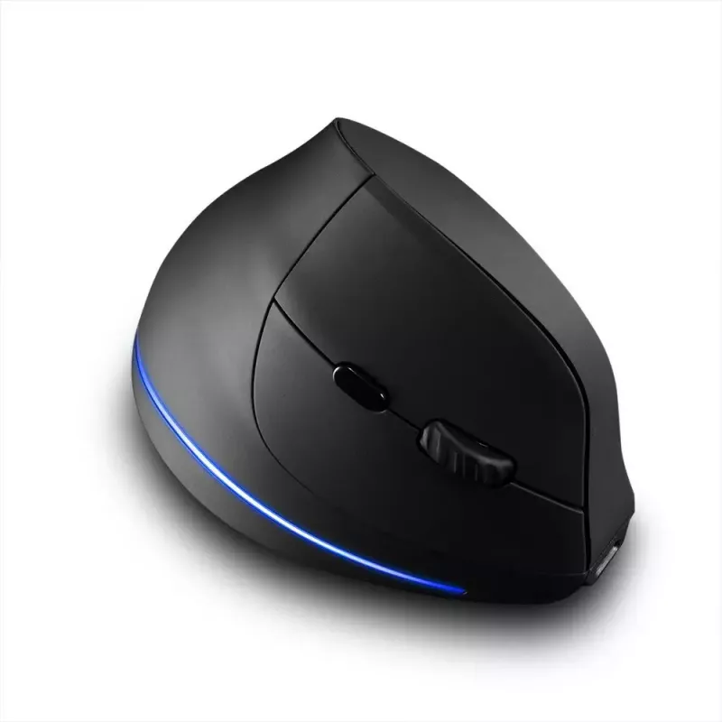 Bezprzewodowa mysz pionowa MEDIA-TECH MT1123, czarna, 2400 DPI, 5 przycisków, odbiornik RF USB