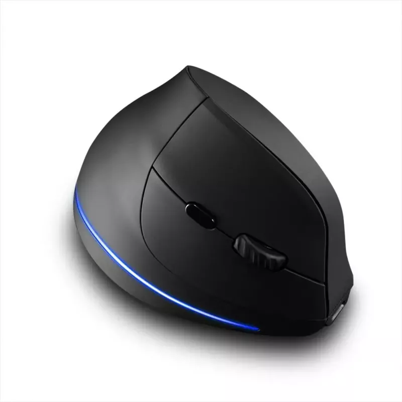 Bezprzewodowa mysz pionowa MEDIA-TECH MT1123, czarna, 2400 DPI, 5 przycisków, odbiornik RF USB