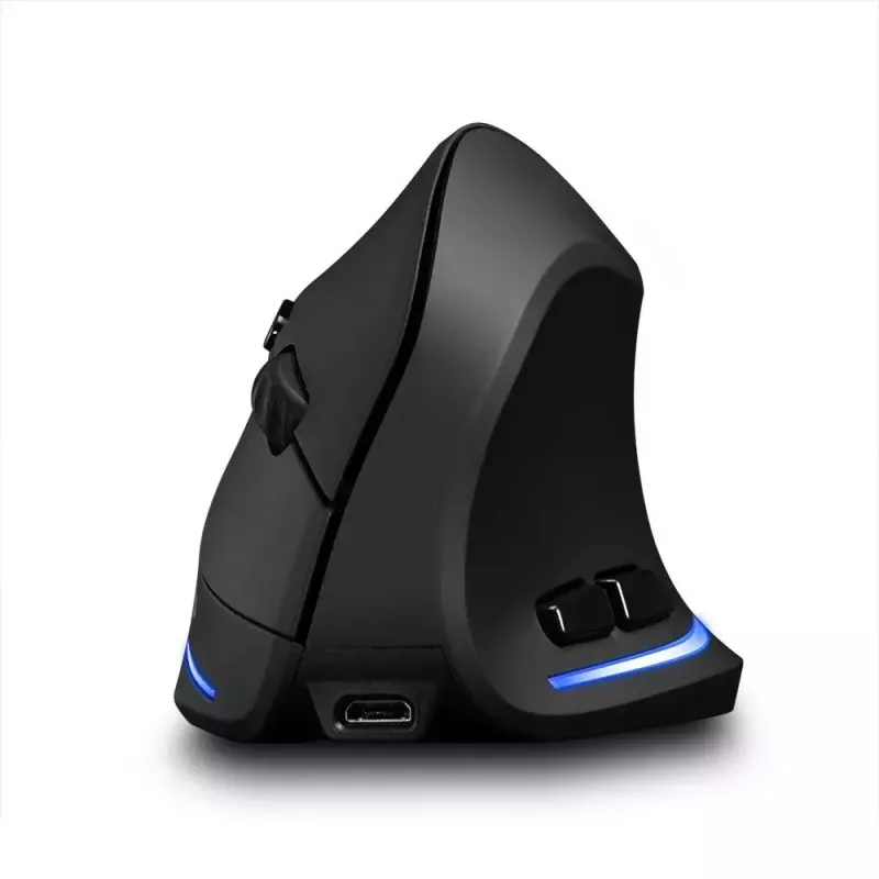 Bezprzewodowa mysz pionowa MEDIA-TECH MT1123, czarna, 2400 DPI, 5 przycisków, odbiornik RF USB