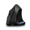 Bezprzewodowa mysz pionowa MEDIA-TECH MT1123, czarna, 2400 DPI, 5 przycisków, odbiornik RF USB