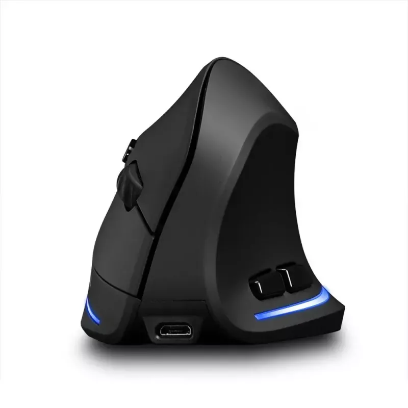 Bezprzewodowa mysz pionowa MEDIA-TECH MT1123, czarna, 2400 DPI, 5 przycisków, odbiornik RF USB
