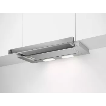 Okap kuchenny półwbudowany Electrolux LFP226S, 598 mm, 330 m³/h, aluminiowy filtr tłuszczu, 3 prędkości