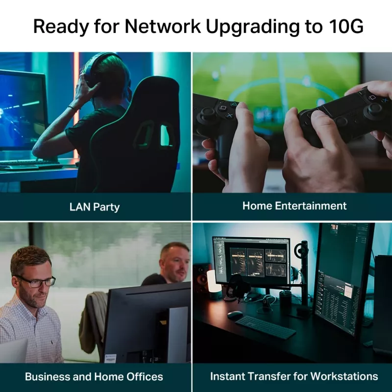Niezarządzalny przełącznik TP-Link TL-SX105 5-portowy 10G Desktop Switch