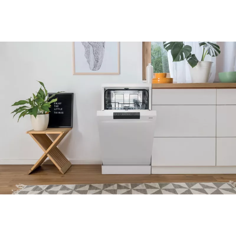 Zmywarka wolnostojąca Gorenje GS520E15W — 9 kompletów, 47 dB, 448×600×845 mm, 9 l/cykl