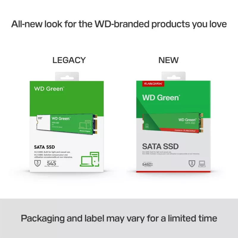 WESTERN DIGITAL SSD - WD Green - 240 GB - SATA 6 Gb/s - M.2 2280