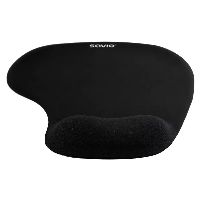 Podkładka pod mysz SAVIO MP-01B żelowa podpórka pod nadgarstek grubość 3 mm 230×190 mm czarna