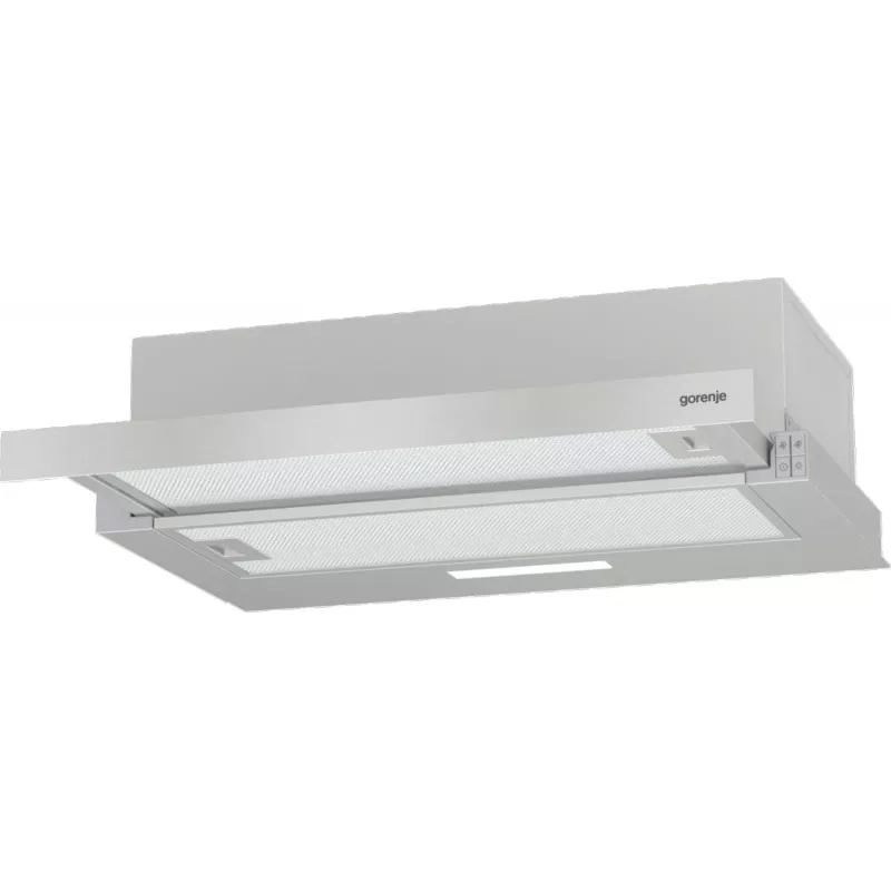 Okap kuchenny do zabudowy Gorenje TH62E3X, filtr aluminiowy, poziom hałasu: umiarkowany