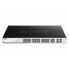 Zarządzalny przełącznik L2 Gigabit PoE D-Link DGS-1210-24P — 24x 10/100/1000 RJ-45, IEEE 802.3af/at, 56 Gbit/s, montaż w szafie rack, czarny