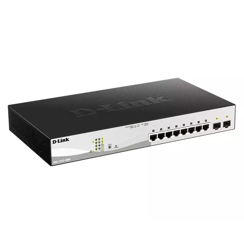 D-Link DGS-1210-52MP Zarządzany przełącznik L2 Gigabit Ethernet (10/100/1000) Power over Ethernet (PoE) Czarny, Szary