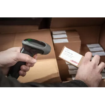 DIGITUS 2D Barcode Hand Scanner QR-Code Bluetooth z uchwytem