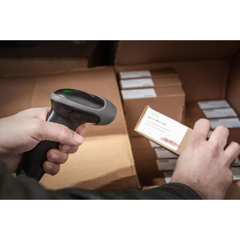 DIGITUS 2D Barcode Hand Scanner QR Code 2m USB-RJ45 kabel with holder