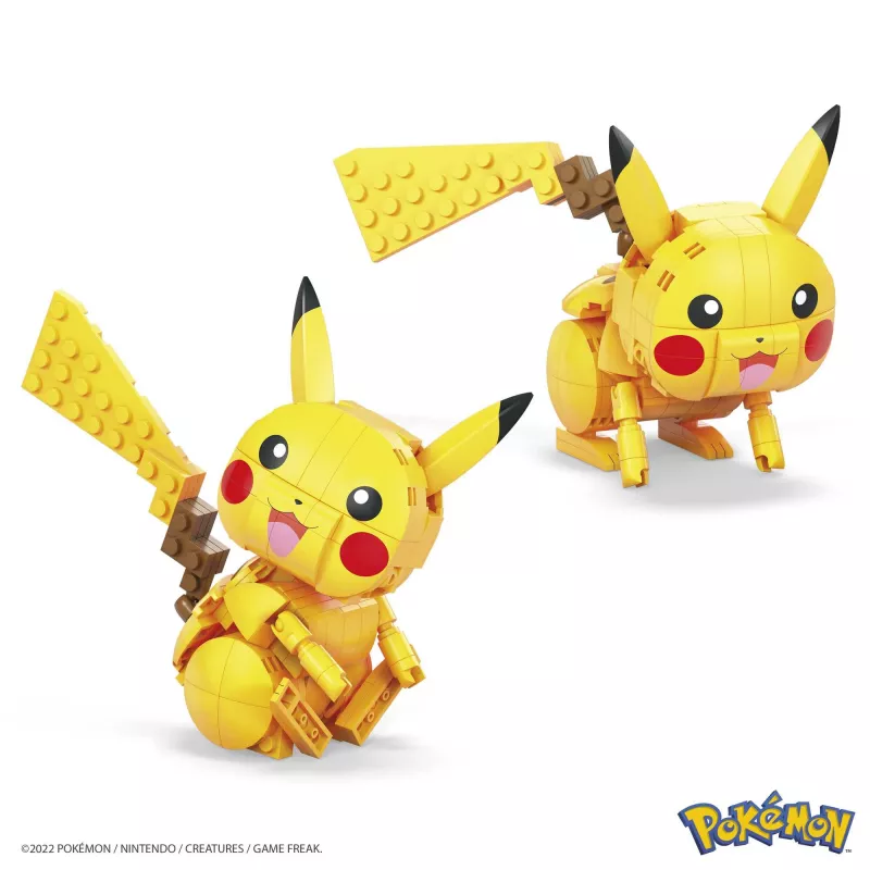 MEGA Pokémon Zestaw Budowlany Pikachu (211 elementów) z 1 figurką dla dzieci