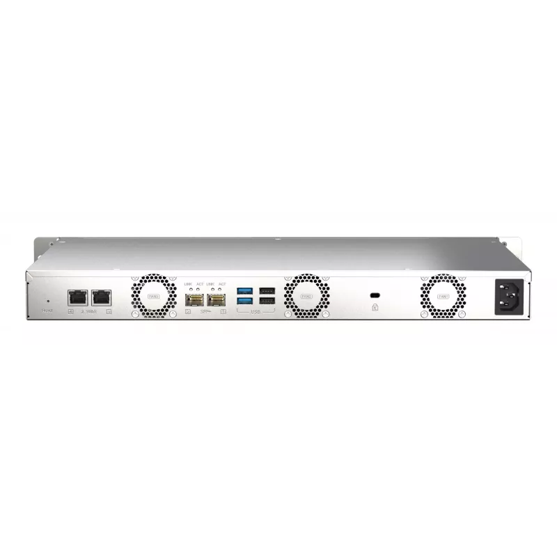 QNAP TS-435XEU NAS Rack (1U) Marvell CN9131 4 GB DDR4 0 TB QNAP QTS Czarny, Szary