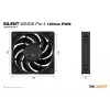 be quiet! SILENT WINGS PRO 4 | 120mm PWM Wentylator do obudowy komputera 12 cm Czarny 1 szt.
