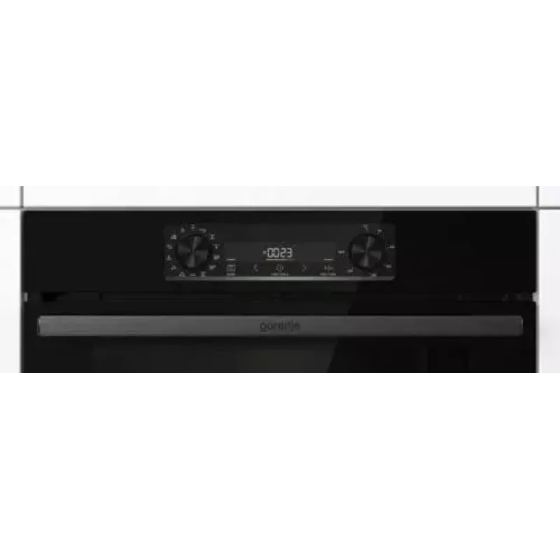 Piekarnik do zabudowy Gorenje BOS6737E06FBG — 77 L wielofunkcyjny, EcoClean, para, konwekcja, sterowanie mechaniczne, 59,5×59,5 cm, czarny