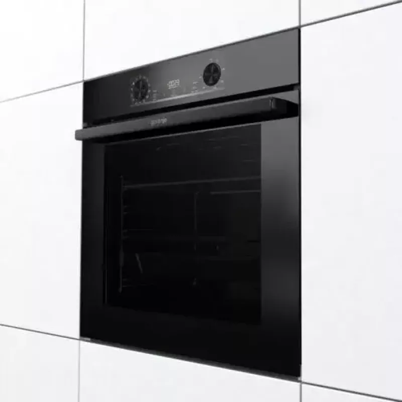 Piekarnik do zabudowy Gorenje BOS6737E06FBG — 77 L wielofunkcyjny, EcoClean, para, konwekcja, sterowanie mechaniczne, 59,5×59,5 cm, czarny