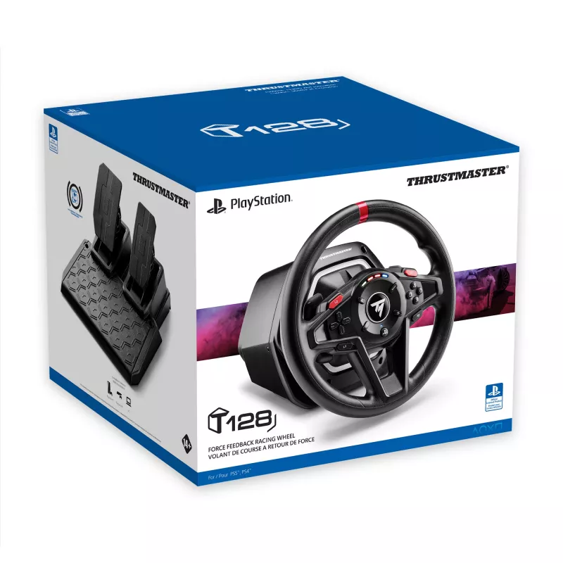 Thrustmaster T128 Czarny USB Steering wheel + Pedals Analogue PC, PlayStation 4, PlayStation 5