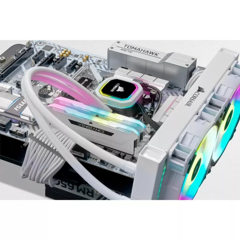 Pamięć CORSAIR 32GB DDR4 3200MHz C16 (2x16GB) Vengeance RGB Pro Biała
