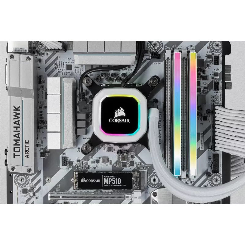 Pamięć CORSAIR 32GB DDR4 3200MHz C16 (2x16GB) Vengeance RGB Pro Biała