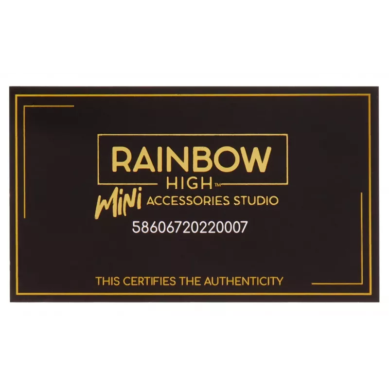 Rainbow High Accessories Studio Series 1, H Assortment in PDQ - torebka dla lalki