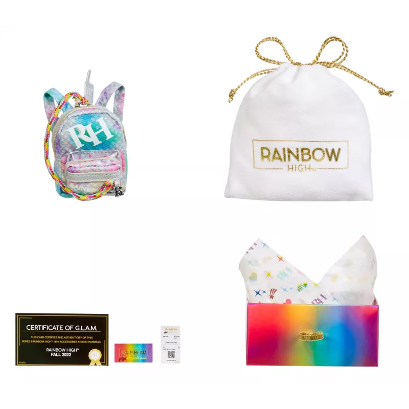 Rainbow High Accessories Studio Series 1, H Assortment in PDQ - torebka dla lalki