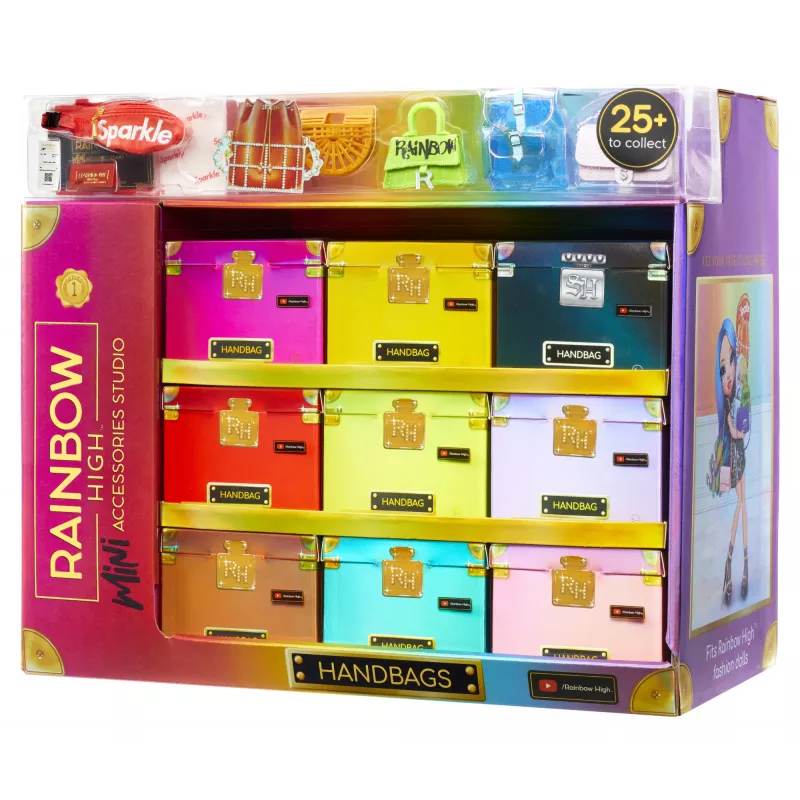 Rainbow High Accessories Studio Series 1, H Assortment in PDQ - torebka dla lalki