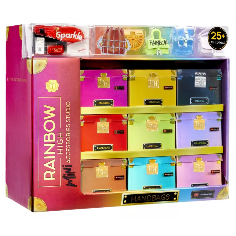 Rainbow High Accessories Studio Series 1, H Assortment in PDQ - torebka dla lalki