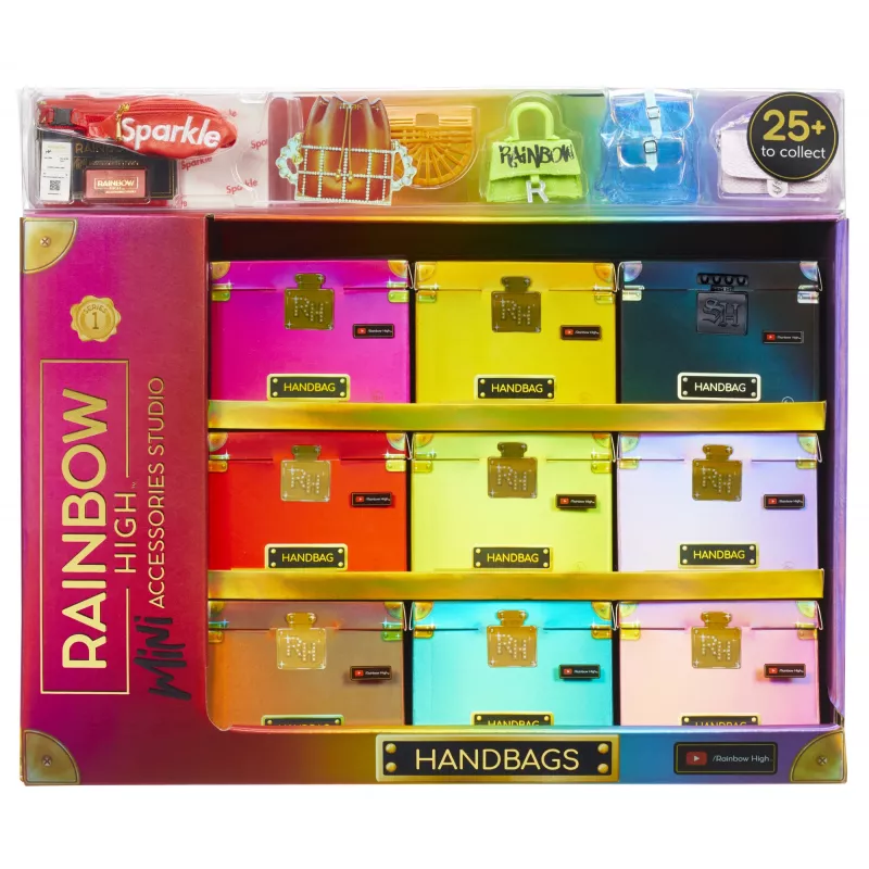 Rainbow High Accessories Studio Series 1, H Assortment in PDQ - torebka dla lalki