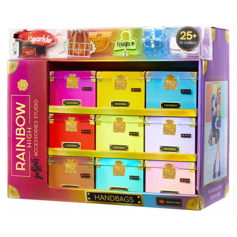 Rainbow High Accessories Studio Series 1, H Assortment in PDQ - torebka dla lalki