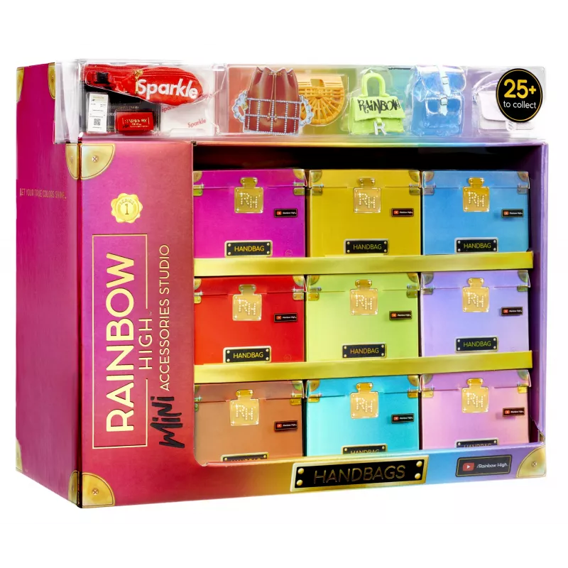 Rainbow High Accessories Studio Series 1, H Assortment in PDQ - torebka dla lalki
