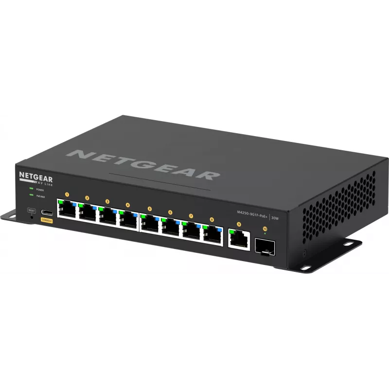 Przełącznik zarządzany NETGEAR GSM4210PD-100EUS 8x1G PoE+ 110W 1xSFP