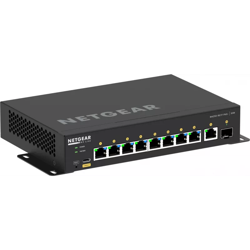 Przełącznik zarządzany NETGEAR GSM4210PD-100EUS 8x1G PoE+ 110W 1xSFP