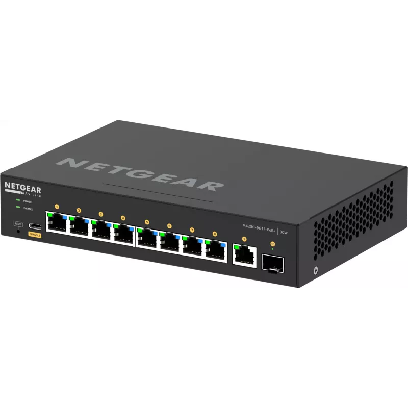 Przełącznik zarządzany NETGEAR GSM4210PD-100EUS 8x1G PoE+ 110W 1xSFP