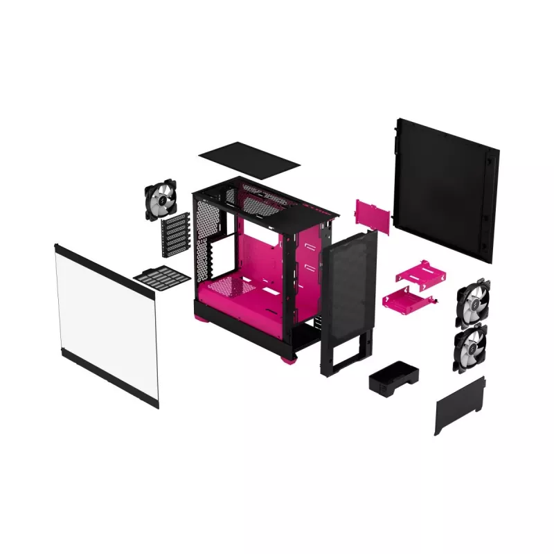 FRACTAL DESIGN Fractal Design Pop Air RGB Magenta Coretg Clear Tint