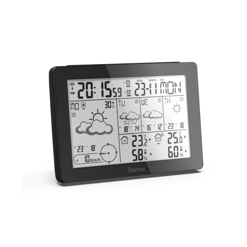 Hama Meteotime Czarny Bateria