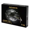 Dysk SSD M.2 1 TB ADATA LEGEND 960 PCIe 4.0 NVMe, 7400/6000 MB/s, 3D NAND, SMI SM2264, szyfrowanie sprzętowe, radiator