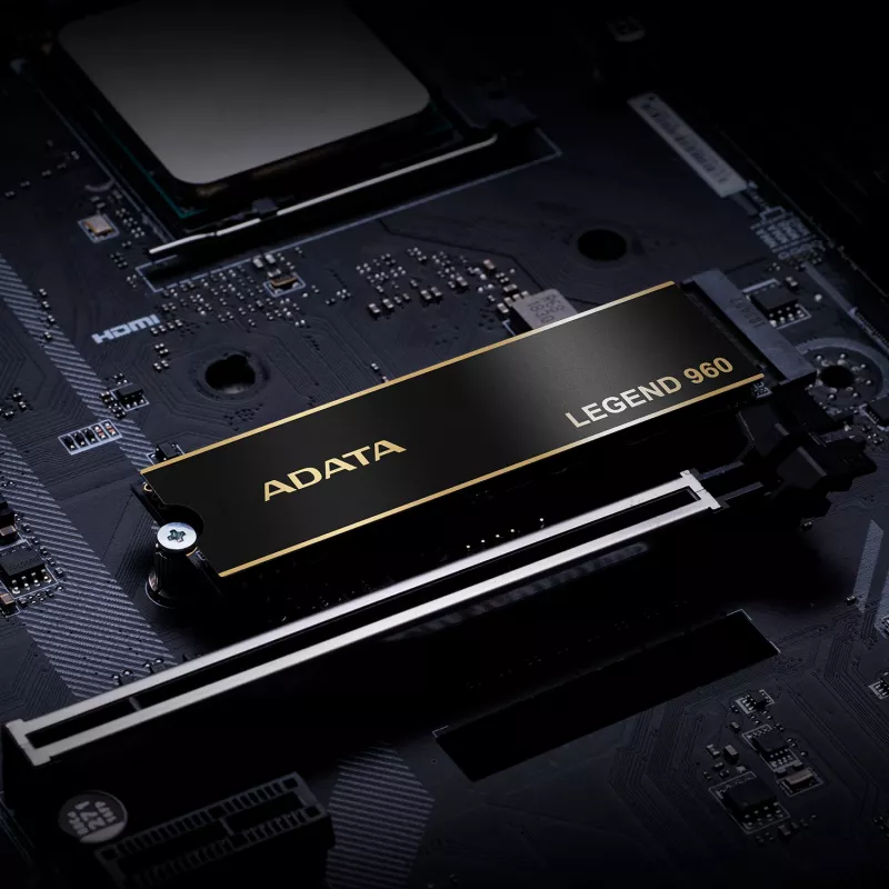 Dysk SSD M.2 1 TB ADATA LEGEND 960 PCIe 4.0 NVMe, 7400/6000 MB/s, 3D NAND, SMI SM2264, szyfrowanie sprzętowe, radiator
