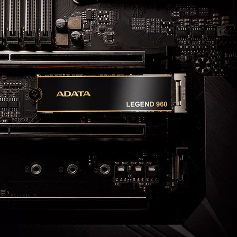 Dysk SSD M.2 1 TB ADATA LEGEND 960 PCIe 4.0 NVMe, 7400/6000 MB/s, 3D NAND, SMI SM2264, szyfrowanie sprzętowe, radiator