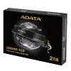 Dysk SSD ADATA LEGEND 960 M.2 NVMe 2 TB PCIe 4.0, odczyt 7400 MB/s, zapis 6800 MB/s, 3D NAND, radiator