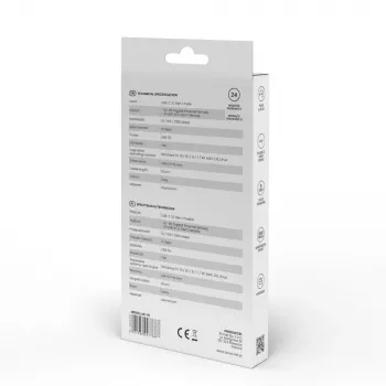 Koncentrator USB-C SAVIO AK-57 z 3× USB-A, RJ-45 Gigabit Ethernet (5000 Mbit/s), aluminium szare